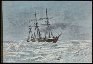 Image of Entering the Ice [The Jeanette in Melville Bay], Engraving